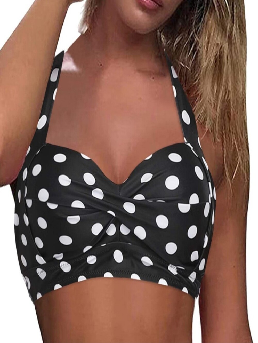 Bikini Tops Halter Push Up  Padded Swim Top